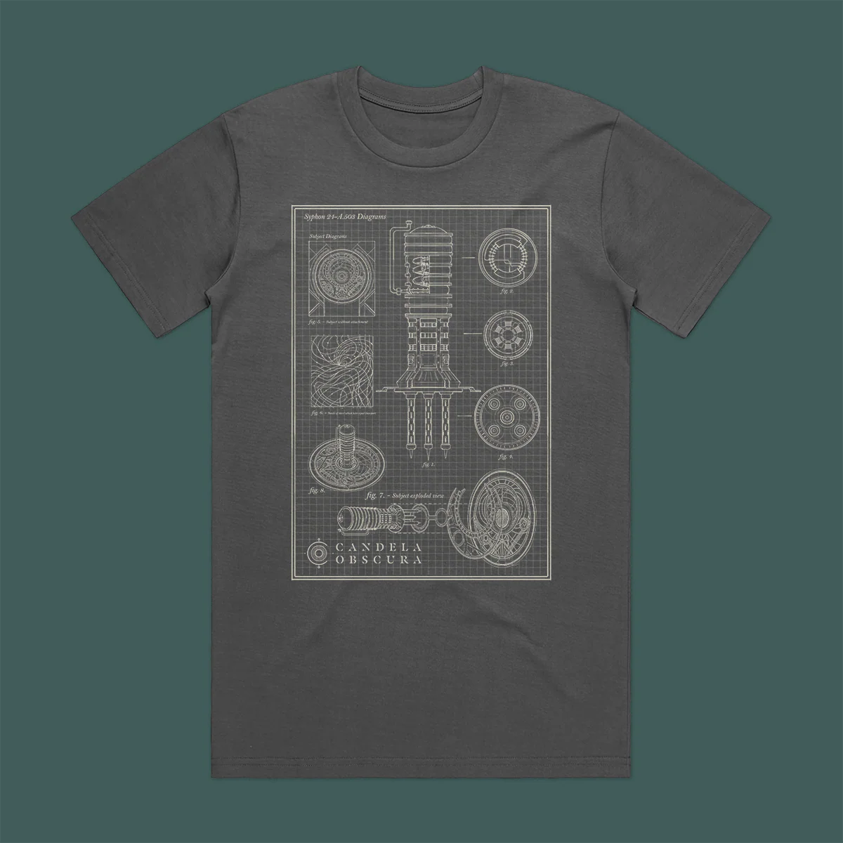Candela Obscura Blueprint T-Shirt - Image 2