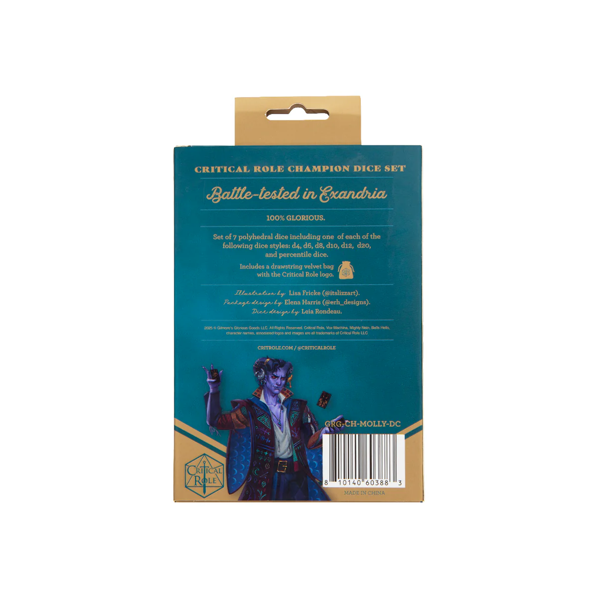 Critical Role Champion Dice Set: Mollymauk Tealeaf - Image 9