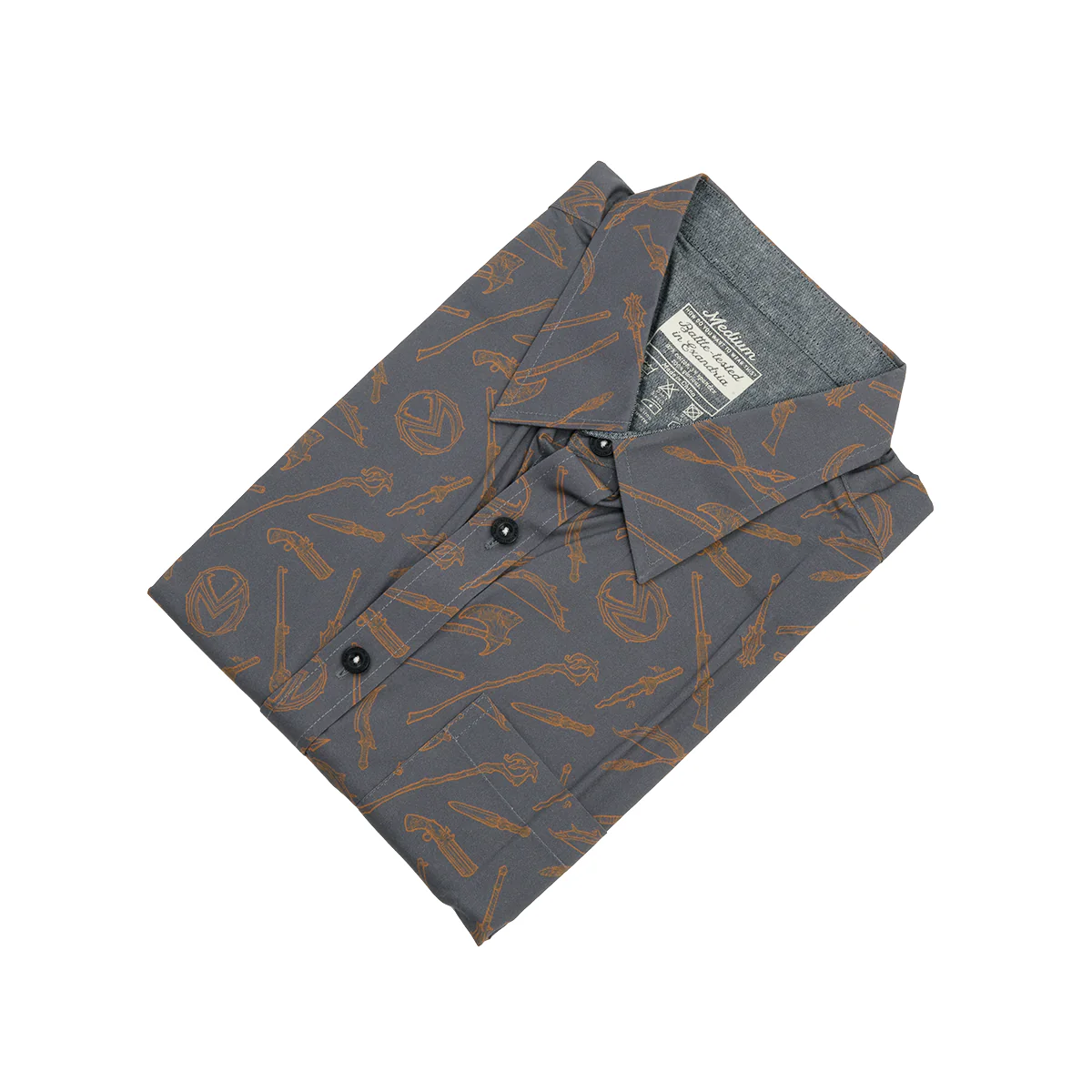 Vox Machina Weapons Button Down Short Sleeve Shirt - Image 7